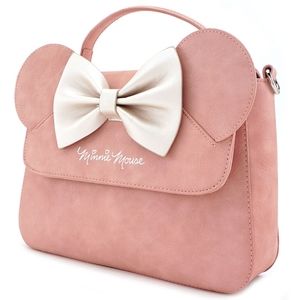 Pink Minnie Mouse Bow Longefly Bag